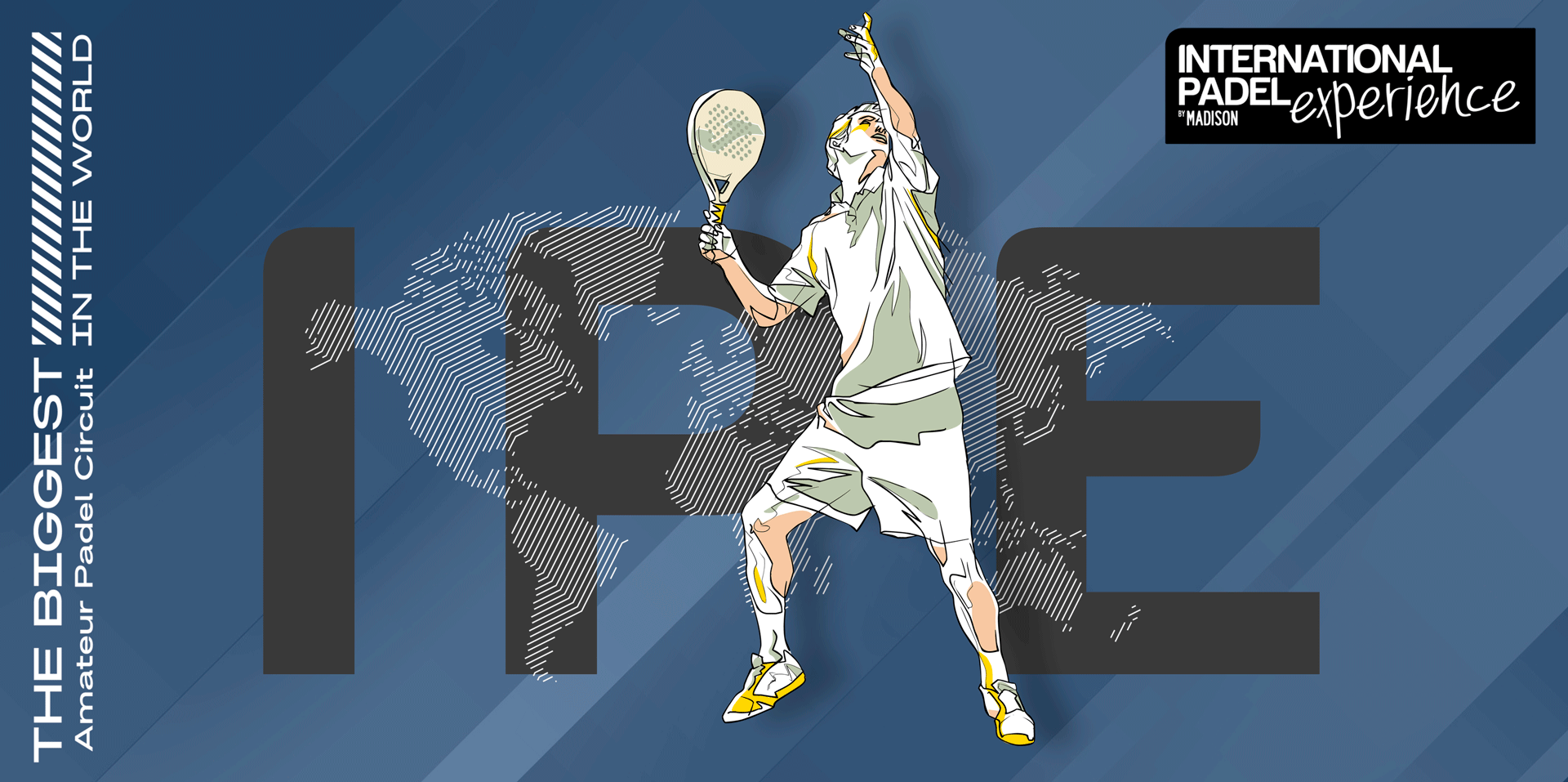 Padel players competing in the International Padel Experience in an international city, showcasing Madison Travel & Tourism's destination activation.